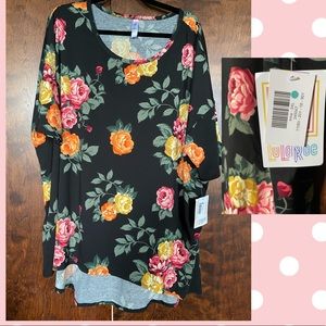 BRAND NEW with tags LuLaRoe floral/rose Irma, 3X